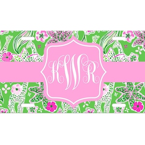 Personalized License Plate-Personalized License Plate Frame-Watercolor Flowers Car Tag-Car Tag Frame-License Plate Frame-Flowers Car Tag