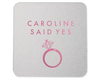 Coasters, Wedding Coasters, Drink Coaster, Personalized Coaster, Engagement Party, Weddings, Party Supplies, Monogrammed Coaster  197