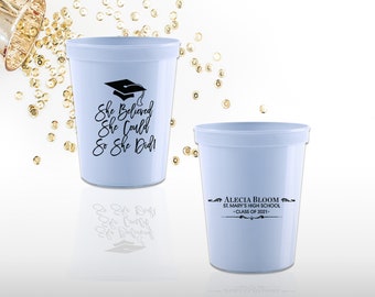 Personalized Graduation Stadium Cup, Printed Party Cups, Personalized party cups, Party Favors, Graduation Party Favors, Class of 2025