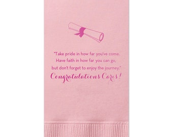 Graduation Napkins, Custom with name-message-colors, class of 2024, Graduation Party, lunch napkin, Dinner Napkins, Guest Towel, 224