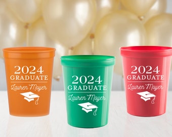 Graduation Party Cups, 2025 Graduation, High School Graduation, College Graduation, Congrats Grad, Plastic Cups, Graduation Favor