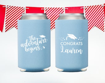 Graduation Favors, Graduation Can Cooler, Grad Party Decorations, High School Graduation Party, Class of 2024 Gift, Educated AF