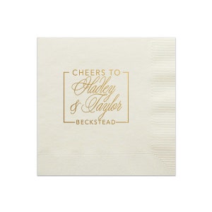 Guardanapos Cheers personalizados, guardanapos de casamento, monograma personalizado, bebidas para jantar de ensaio, coquetel, almoço, jantar, toalhas para convidados disponíveis!