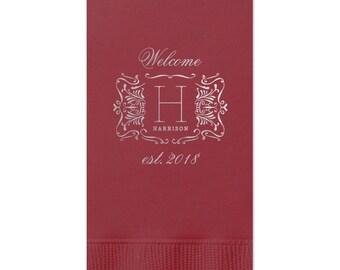 Guest Towels Personalized Wedding Napkins Hand Towels Bathroom Towels Dinner Napkins Wedding Decorations Custom Napkins Paper Napkins 299