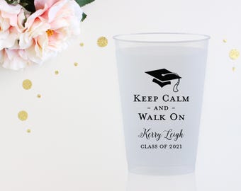 Graduation Party Cups, Custom Graduation Cups, Personalized Party Cups, Printed Shatterproof Cups, Graduation Favors, Class of 2025