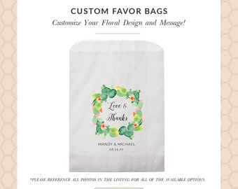 Wedding Favor Bags, Wedding Favors, Wedding Favors for Guests, Wedding Favors in Bulk, Donut Favor Bags, Cookie Favor Bag, Personalized Bags