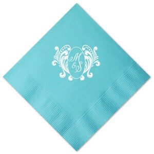 Monogrammed Napkins, Custom Wedding Napkins, Cocktail Napkins, Wedding Favors, Party Napkins, Personalized Napkins, Bar Napkin, Napkin 288