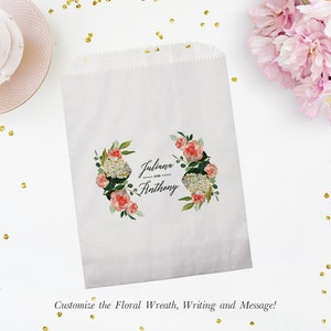 Wedding treat bag | wedding favor bag | Wedding candy bag | Kraft favor bags | Wedding popcorn bags | Personalized | country wedding 5" x 7"
