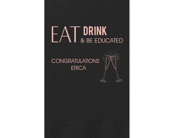 Guest Towels for Graduation, Graduation dinner Napkins, class of 2025, Graduation Party, Congrats Grad, Party Napkins, 2025 Graduation 219