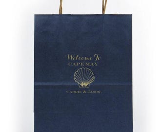 Personalized Wedding Welcome Bag, Wedding Weekend Welcome Bag, Out of Town Guest Bag, Destination Wedding Bag, Custom Printed Gift Bag, 115