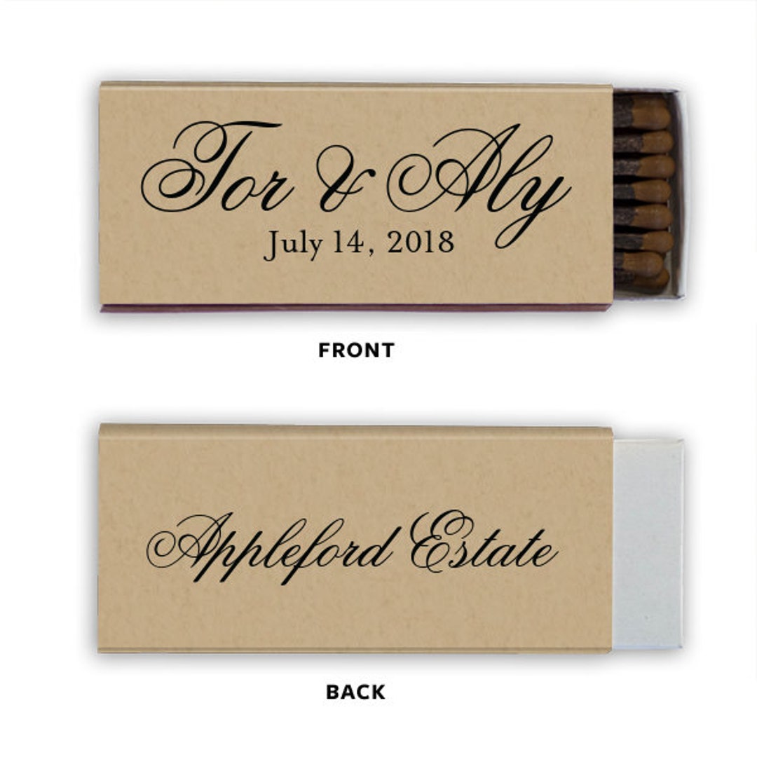 Perfect Matchsparks Flew Custom Wedding Matches, Personalized Sparkler