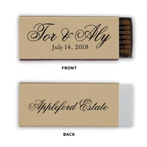 Perfect MatchSparks Flew Custom Wedding Matches, Personalized Sparkler Matches, Custom Matchbook Wedding Favors, Custom Printed Matches 155