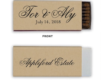 Perfect MatchSparks Flew Custom Wedding Matches, Personalized Sparkler Matches, Custom Matchbook Wedding Favors, Custom Printed Matches 155