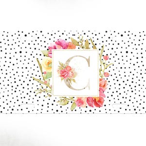 Monogram Car Tag-Personalized License Plate-Monogram Car Tag-Monogrammed License Plate-Flower Car Tag-Gifts for Her