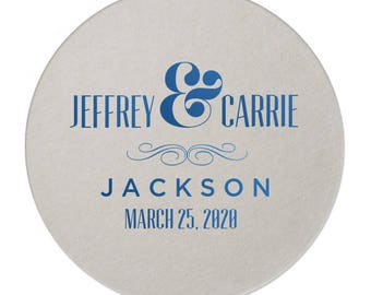 Personalized Coasters, Custom Coaster, Rustic Wedding, Party Coaster, Wedding Coaster, Drink Coaster, Bar Coaster, Wedding Favors, Logo 43