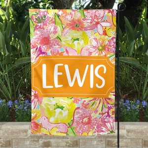 Monogram Garden Flag, Personalized Garden Flag, Welcome Garden Flag, Home Garden Flag, Welcome House Flag, Monogram House Flag