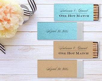 Personalized matches, wedding matchbooks, reception matches, monogram matchbook, sparkler send off matches, reception favor, party favor 65