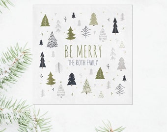 Christmas Party Napkins - Christmas Napkins - Holiday Cocktail Napkins - Winter Napkins - Beverage Napkins - Personalized Napkins