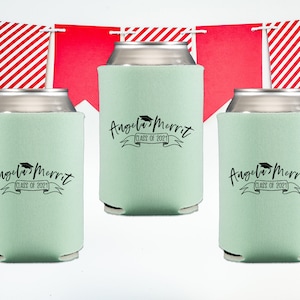 Custom Graduation Custom Can Coolers, Cheers to the Graduate, Graduation Party Favor, Personalized Graduation Gift
