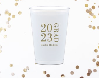 Graduation Party Cups, Graduation Favors, College Grad Gifts, High School Graduation Favors, Class of 2024 Cups, Graduation BBQ