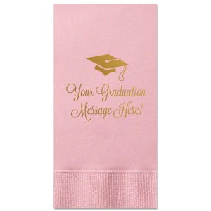 Graduation Napkins, Custom with name-message-colors, class of 2025, Graduation Party, lunch napkin, Dinner Napkins, Guest Towel, 221