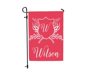 Personalized Garden Flag, Monogram Garden Flag, Garden Decor, Garden Flag Monogram, Welcome Garden Flag, Monogram Decor, Outdoor Flag