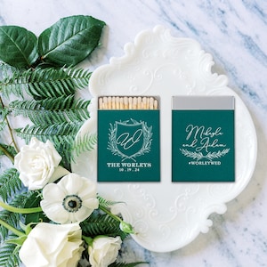 Custom Matchboxes with initials - Wedding Favors, Wedding Matches, Wedding Decor, Personalized Matches, Custom Matchboxes, Match Box Favor