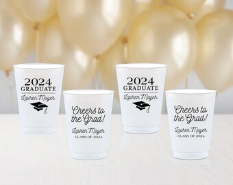 Graduation party cups, High School Graduation Party, Kindergarten Party Cups, Graduation Party Supplies, Grad Party Supplies, Party favors