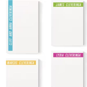 Personalized Notepad with Name - Girls Custom Note Pad - To Do List - Teacher Gifts - Custom Name Notepad