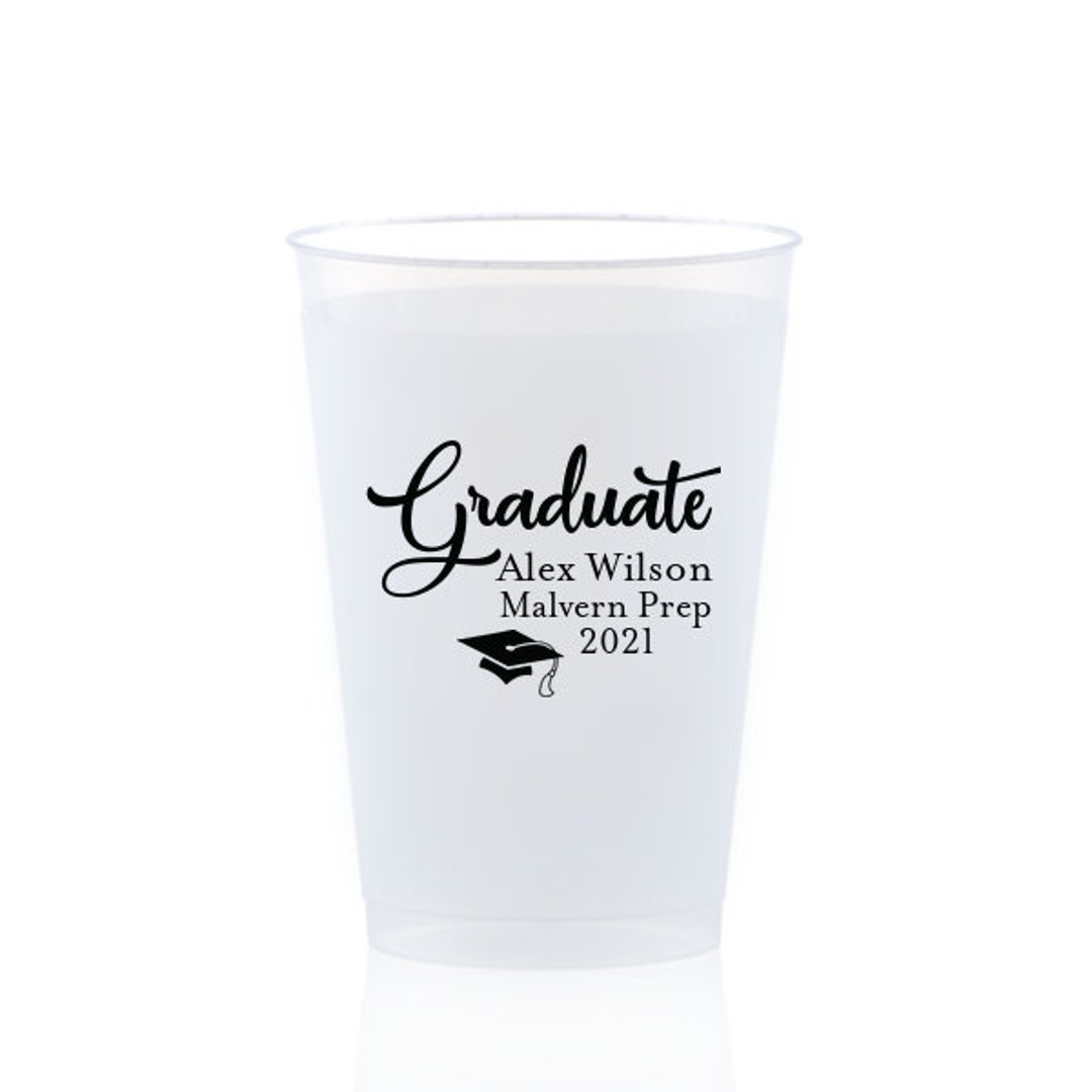 Graduation Cups, Custom Frost Flex Cups, Class of 2024, Congrats Grad
