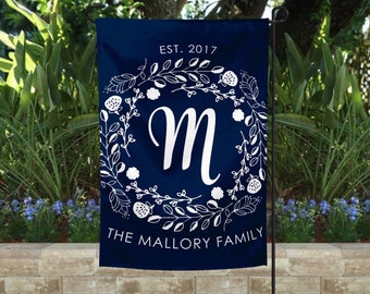 Personalized Garden Flag Welcome Sign With Family Name Farmhouse Décor Rustic Country Décor Custom Welcome House Flag Customize Yard Flag