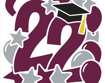 Graduation Yard Sign, Class of 2023 Lawn Sign, FREE SHIPPING, High School or College Graduation Multi Colors Check it out