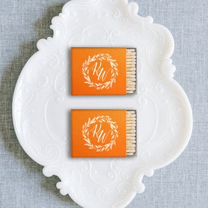 Foil Printed Last Name Matchboxes, Personalized Matchboxes, Custom Wedding Favors, Matchboxes for Home Bar, Custom Matches
