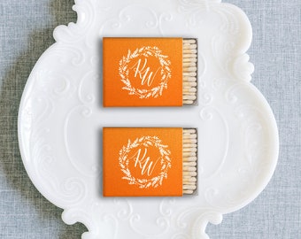 Foil Printed Last Name Matchboxes, Personalized Matchboxes, Custom Wedding Favors, Matchboxes for Home Bar, Custom Matches