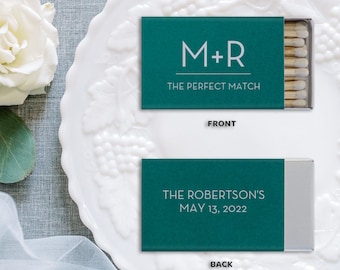 50+ Personalized Wedding Matchboxes, Matches, Personalized Wedding Favors, Custom Party Favors