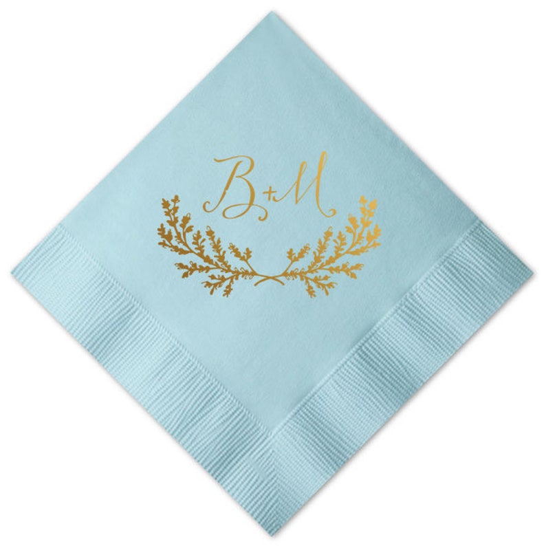 Personalized Napkins Wedding Napkins Custom Wedding Napkins Cocktail Napkins Monogrammed Napkins Bar Napkins Wedding Favors 249