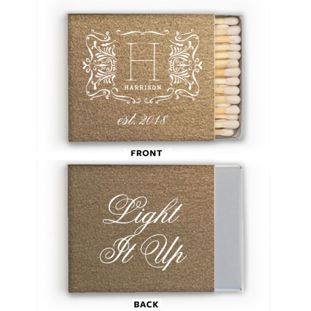 Printed Match Custom Matches, Printed Matches, Monogrammed Matches, Wooden Matches ...