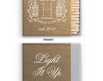 Custom Matches, Printed Matches, Monogrammed Matches, Wooden Matches, Box Matches, Reception Matches, Sparkler Matches, wedding Favors 299