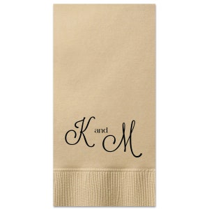 Wedding Napkins, Guest Towels, Monogram Guest Towels, Party Napkins, Custom Monogram, Monogram Napkin, Paper Napkin, Cocktail Napkins 304
