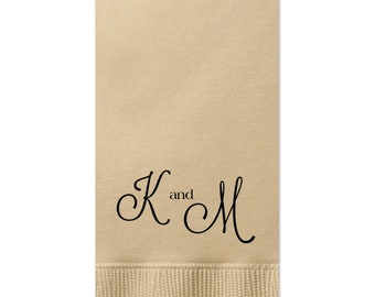 Wedding Napkins, Guest Towels, Monogram Guest Towels, Party Napkins, Custom Monogram, Monogram Napkin, Paper Napkin, Cocktail Napkins 304