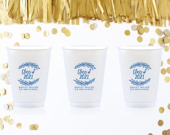 Personalized Graduation Plastic Party Shatterproof Cups