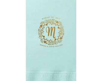 Guest Towels, Monogram, Wedding Napkin, Custom Napkin with name, Personalized Napkin for  Birthdays, Parties, Wedding, Business 294