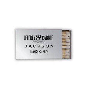 Monogrammed Wedding Matches, Personalized Wedding Matches, Custom Matchbook Wedding Monogram Favors, Custom Printed Matches, matchbook 43