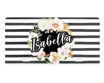 Personalized Name License Plate - Front License Plate with Name - Womens License Plates - Car Tag - Custom License Plate - Car Accessories