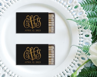Monogrammed Matchbox Wedding Favors, Decorative Matchbox, Wedding Matches, Personalized Matches, Monogram Matches, Custom Matches, Matchbook