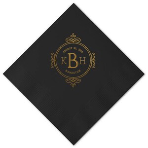 Wedding Napkins, Guest Towels, Monogram Guest Towels, Party Napkins, Custom Monogram, Monogram Napkin, Paper Napkin, Cocktail Napkins 300