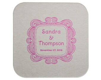 Custom Paper Coaster, Custom Drink Coaster, Paper Bar Coaster, Custom, Foil Coaster, Party Coaster, Wedding Favors, Shower Coaster 256