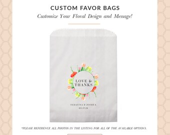 Wedding treat bag | Cactus party bag | Kraft favor bags | popcorn bags | Personalized bags | Cactus wedding | Southwest favor bags 5" x 7"