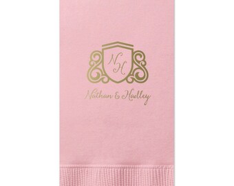 Wedding Guest Towels, Wedding Napkins, Rehearsal Dinner, Monogram Guest Towel, Personalized Napkins, Custom Napkin, Wedding Housewarming 250