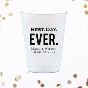 Graduation Plastic Cups, Graduation Favors, Graduation Party Ideas, Graduation Party Decorations, Class of 2025 Cups, Educated AF